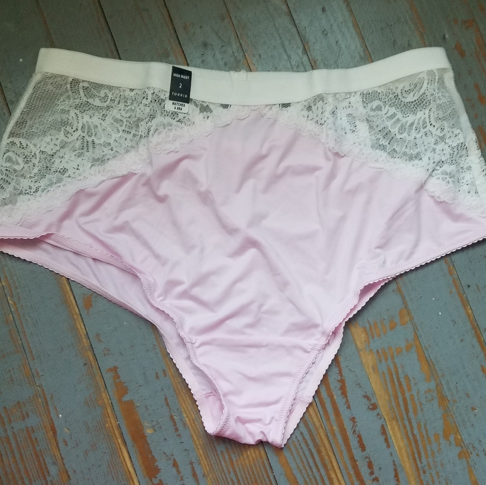 Torrid High Waist Strappy Lace Back Panties